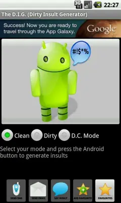 The D.I.G. (Dirty Insult Generator) android App screenshot 2